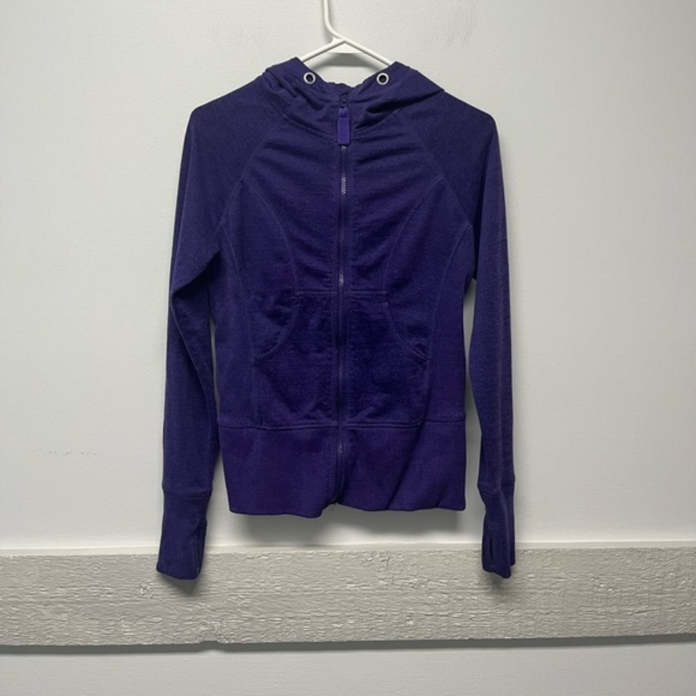 Zella Purple Zip Up Hooded Top XS